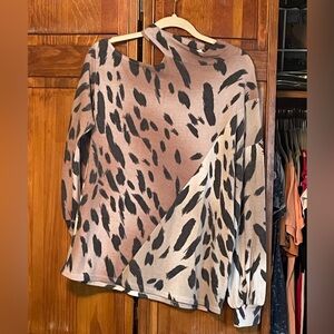 Stylish Animal Print Sweater